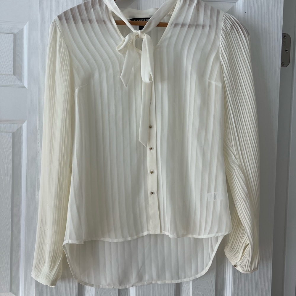 Express tie neck blouse